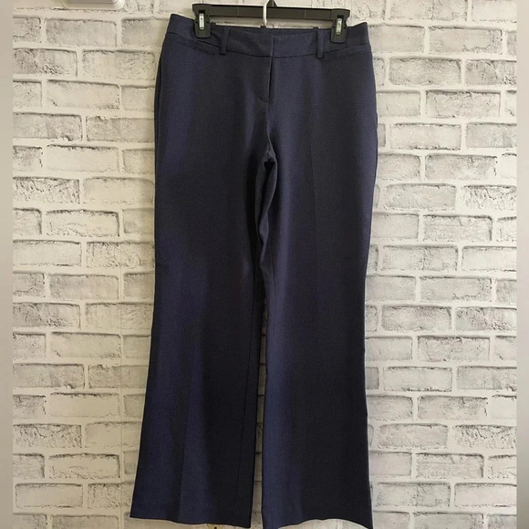 Women’s Worthington navy & black chevron pattern curvy fit dress pants 4P - Picture 1 of 4